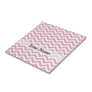 Azulejo De Cerâmica Coroa rosa e branca