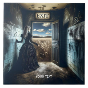 Azulejo De Cerâmica Corredor de Saída de Garota Fantasy Cute