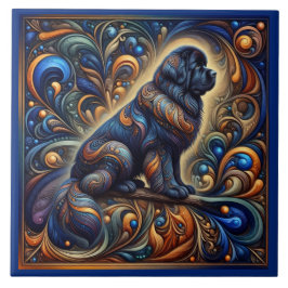 Azulejo De Cerâmica Correntes Cósmicas Newfie