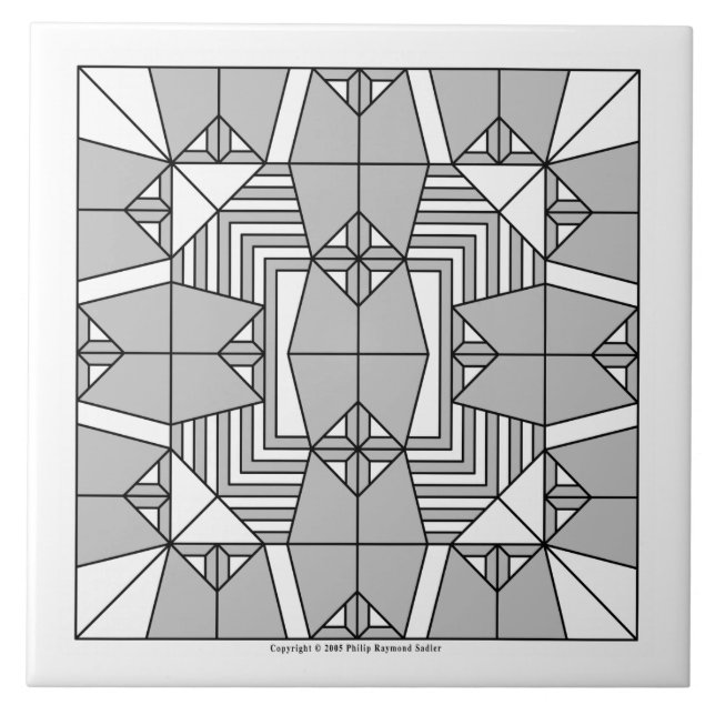 Azulejo De Cerâmica Corujas cinzas (Frente)