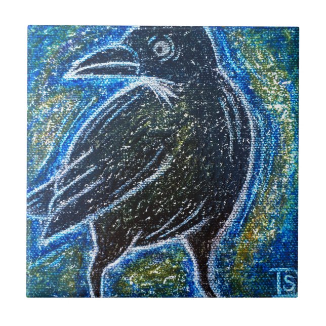 Azulejo De Cerâmica Corvo (Frente)