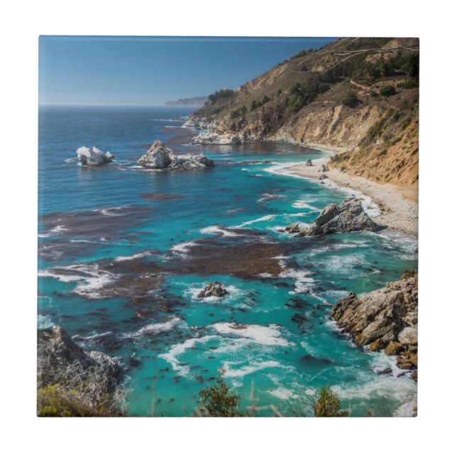 Azulejo De Cerâmica Costa de Big Sur,Costa Oeste,Costa do Pacífico (Frente)