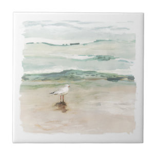 Azulejo De Cerâmica Costa de Seagull de Praia