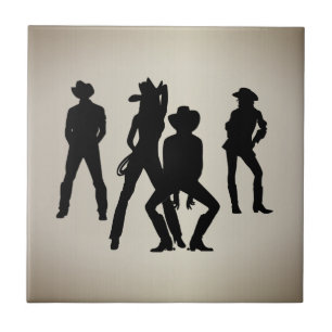 Azulejo De Cerâmica Costumava ser uma dança de linha ocidental