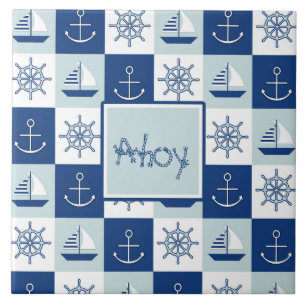 Azulejo De Cerâmica Costume náutico