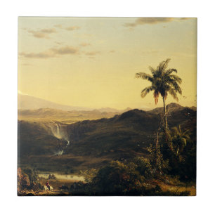 Azulejo De Cerâmica Cotopaxi dos Andes por Frederic Edwin Ch