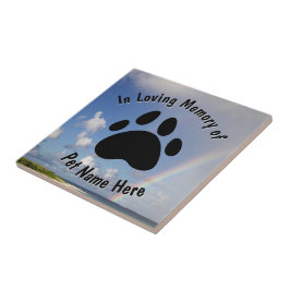 Azulejo De Cerâmica Cotovelo Memorial Pet Personalizado