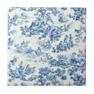 Azulejo de cerâmica Country Life com Design Branco