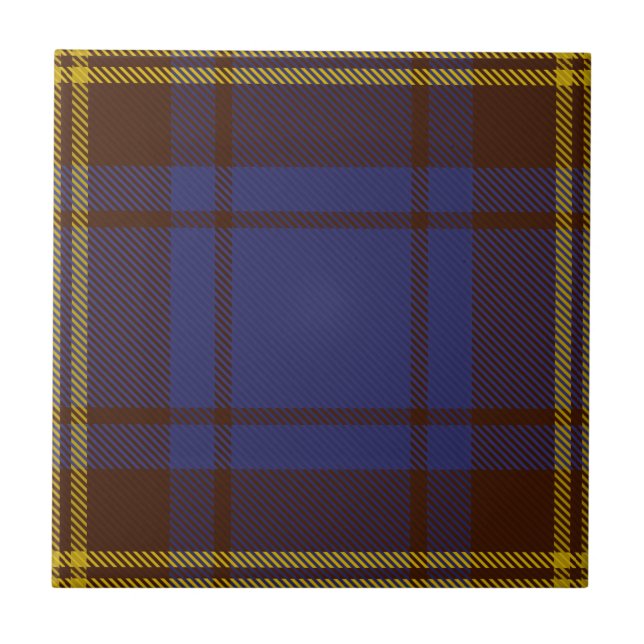Azulejo De Cerâmica County Sligo Irish Tartan (Frente)