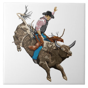 Azulejo De Cerâmica Cowboy