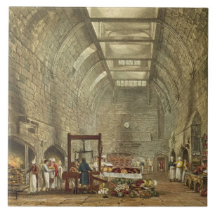 Azulejo De Cerâmica Cozinha antiga, castelo de Windsor, gravado por