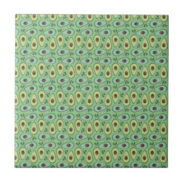 Azulejo De Cerâmica Cozinha Chef Fruta Legume Abacate