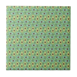 Azulejo De Cerâmica Cozinha Chef Fruta Legume Abacate
