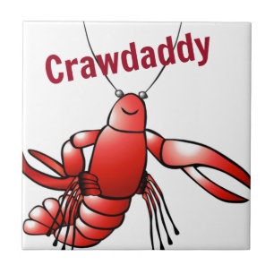 Azulejo De Cerâmica Crawaddy Red Crayfish