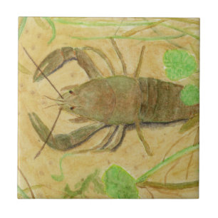 Azulejo De Cerâmica Crayfish