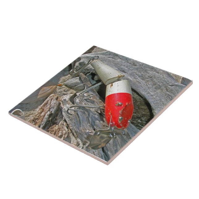 Azulejo De Cerâmica Creek Chub Juntado Pikie Redhead Lure - Direita (Lateral)