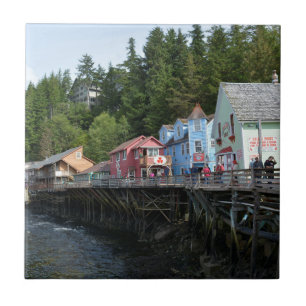Azulejo De Cerâmica Creek Street em Ketchikan