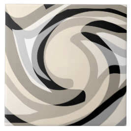 Azulejo De Cerâmica Creme e Cinzas