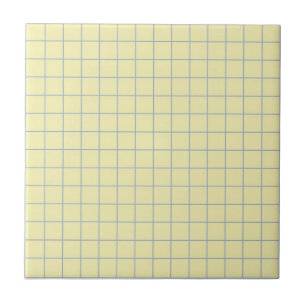 Azulejo De Cerâmica Creme pálido e Retro-Minimalista Roxo Verificado