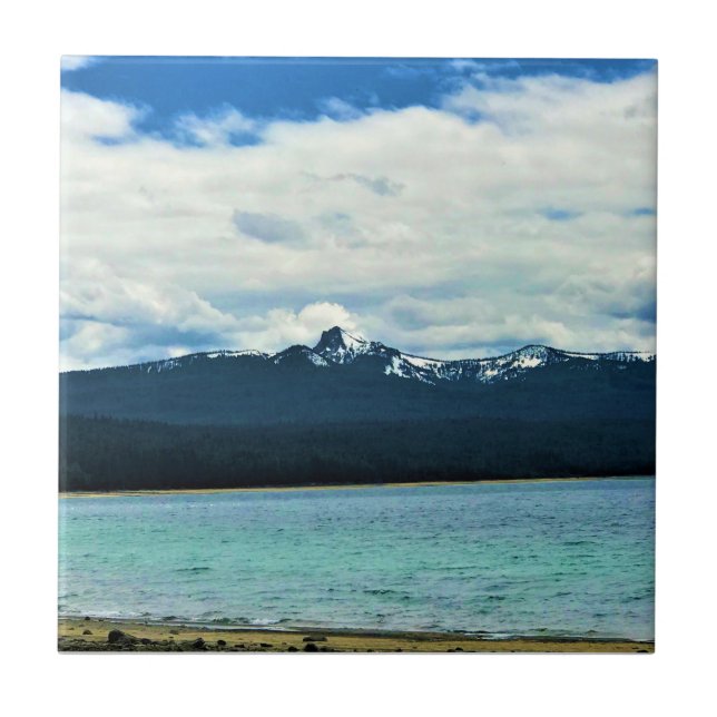 Azulejo De Cerâmica Crescent Lake, Oregon (Frente)