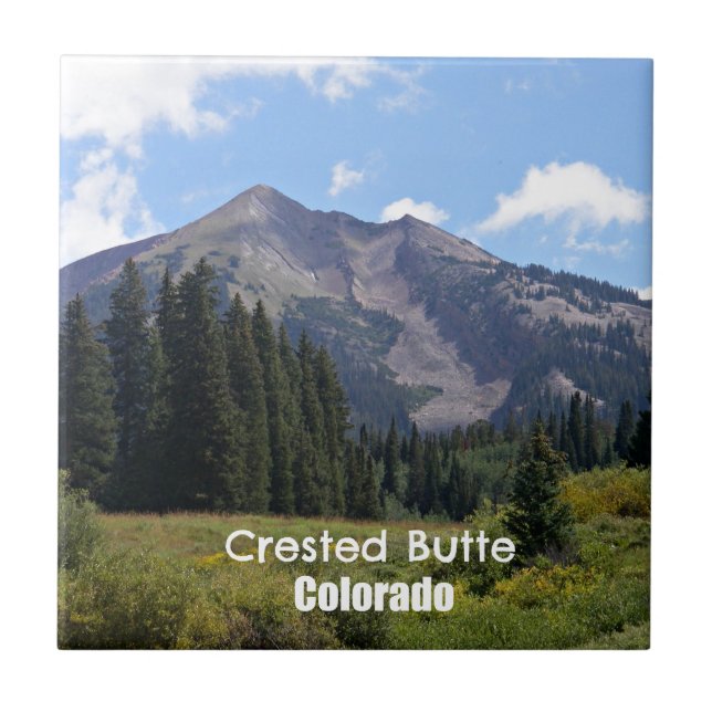 Azulejo De Cerâmica Crested Butte, Colorado (Frente)