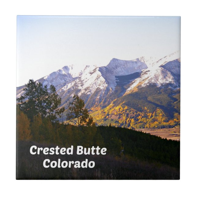 Azulejo De Cerâmica Crested Butte, Colorado (Frente)