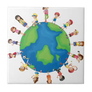 Azulejo De Cerâmica Crianças