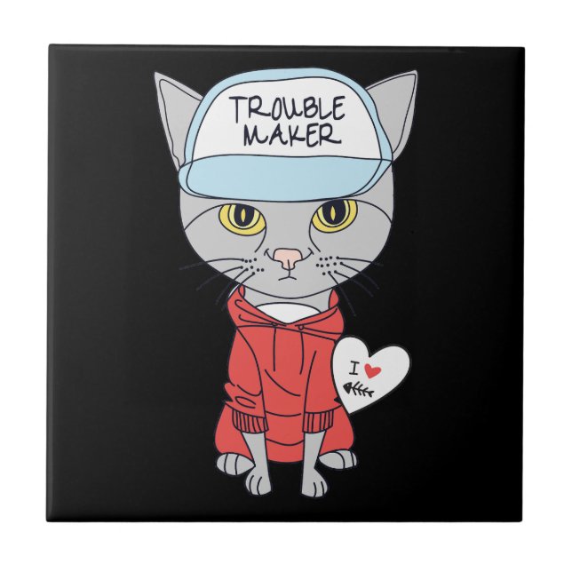 Azulejo De Cerâmica Crianças engraçadas-4 (Frente)