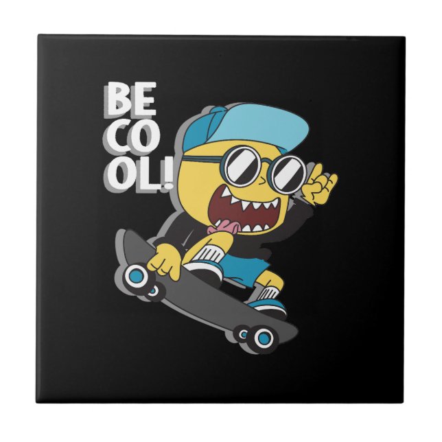 Azulejo De Cerâmica Crianças engraçadas 5 (Frente)