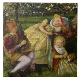 Azulejo De Cerâmica Crianças no pomar do rei