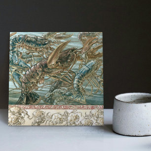 Azulejo De Cerâmica Criatura Fantástica Enfeitiçante Arte Nova Seder