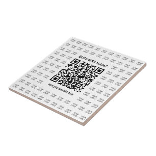 Azulejo De Cerâmica Crie Instantaneamente um Código QR Escaneável e um