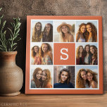 Azulejo De Cerâmica Crie seu próprio Monograma Personalizado de Colage<br><div class="desc">Use 8 fotos quadradas para criar um presente exclusivo e pessoal. Se precisar ajustar as fotos,  clique na ferramenta personalizar para fazer alterações.</div>