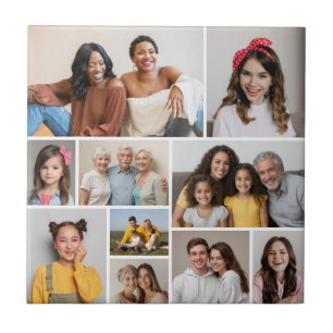 Azulejo De Cerâmica Crie sua própria colagem de fotos