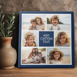 Azulejo De Cerâmica Crie sua própria colagem de fotos - 6 fotos Monogr<br><div class="desc">Use até seis fotos quadradas para criar um presente exclusivo e pessoal. Se precisar ajustar as fotos,  clique na ferramenta personalizar para fazer alterações.</div>