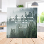 Azulejo De Cerâmica Crie sua própria cotação<br><div class="desc">Crie sua própria citação personalizada do decor de azulejo de cerâmica. Apresenta tipografia minimalista da máquina de escrever e fundo da natureza da floresta.</div>