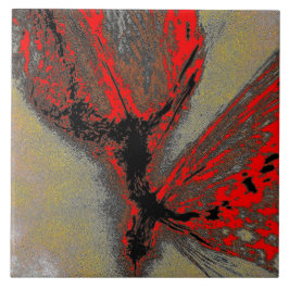 Azulejo De Cerâmica Crimson Impact Tile