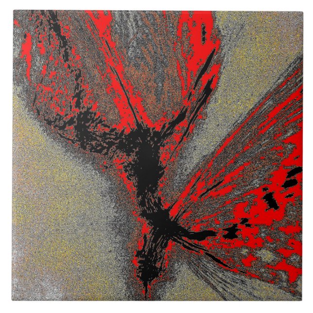 Azulejo De Cerâmica Crimson Impact Tile (Frente)