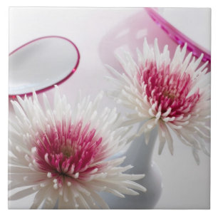 Azulejo De Cerâmica Crisântemos