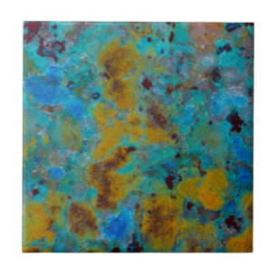 Azulejo De Cerâmica Crisocola Jasper Azul Manchado