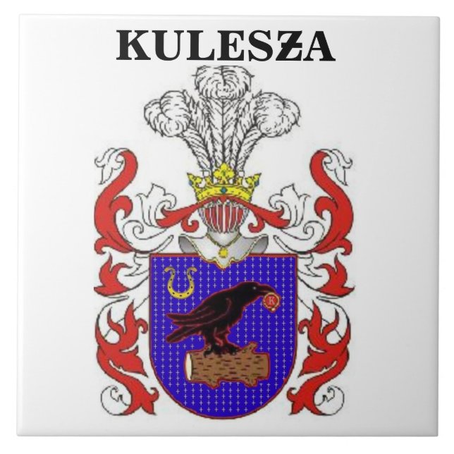 AZULEJO DE CERÂMICA  CRISTA DA FAMÍLIA DE KULESZA (Frente)