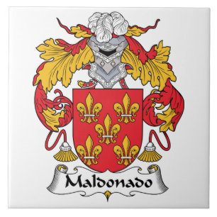 Azulejo De Cerâmica Crista da família de Maldonado