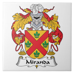 Azulejo De Cerâmica Crista da família de Miranda