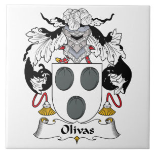 Azulejo De Cerâmica Crista da família de Olivas