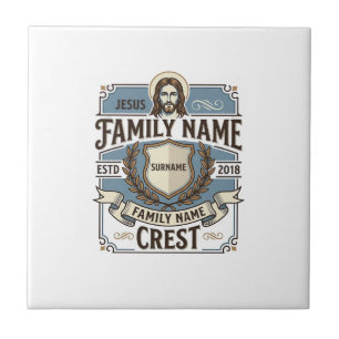 Azulejo De Cerâmica Crista Nome Jesus Brasão Crista Nome Jesus Brasão