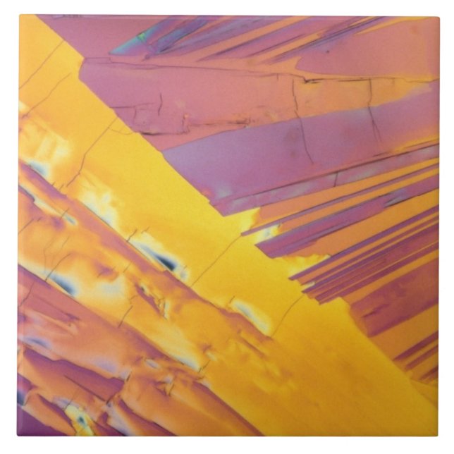 Azulejo De Cerâmica Cristais do ácido Oxalic (Frente)