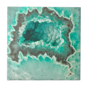 Azulejo De Cerâmica Cristais Minty de Geode