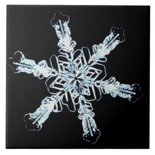 Azulejo De Cerâmica Cristal estelar da neve
