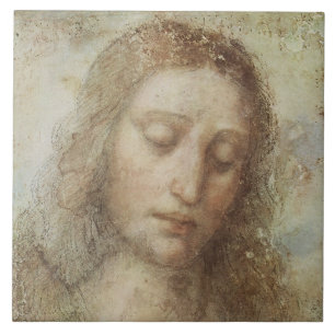 Azulejo De Cerâmica Cristo (Cristianismo) (Leonardo da Vinci)
