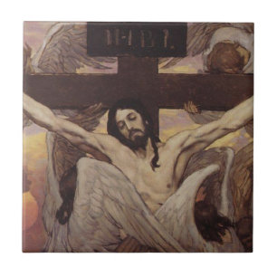 Azulejo De Cerâmica Cristo Crucificado